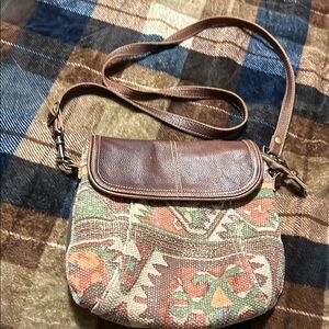 Myra Bag Brown and Multicolor Crossbody